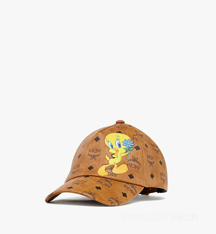 Adjustable Looney Tunes x MCM 联名款 Tweety Visetos经典鸭舌帽