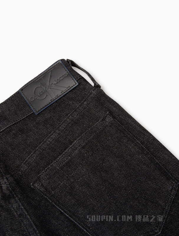 Calvin Klein 22秋冬新款女士含羊绒刺绣高腰紧身九分牛仔裤J220923