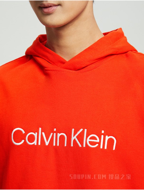 【简约系列】Calvin Klein 22秋冬男女情侣中性宽松连帽卫衣40HM231