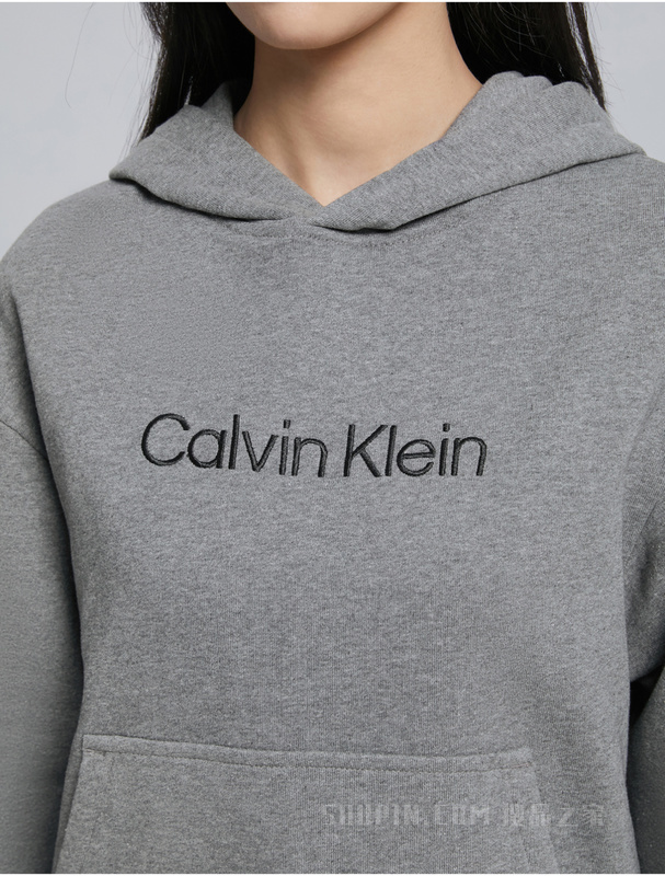 【简约系列】Calvin Klein 22秋冬男女情侣中性纯棉连帽卫衣40WH106