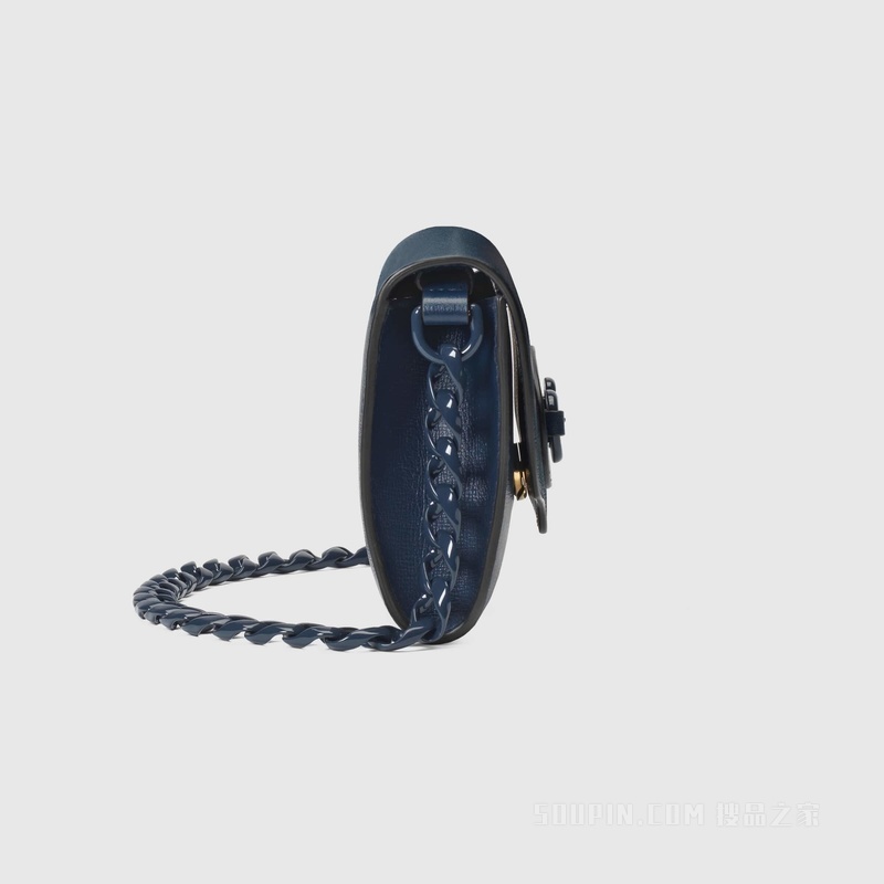 Gucci Horsebit 1955系列迷你手袋 蓝色皮革