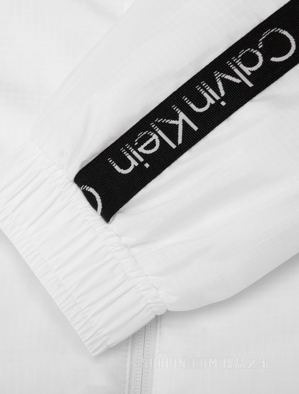 Calvin Klein 22秋冬新款男士时尚拉链立领LOGO织带保暖夹棉外套4MF2O502