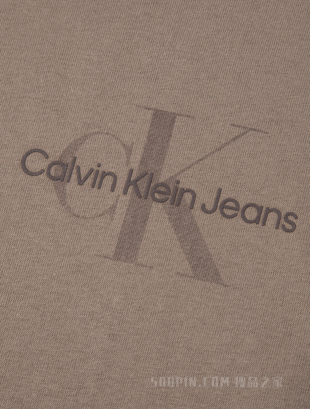 Calvin Klein 22秋冬新款男女情侣中性纯棉交叠LOGO打底长袖T恤J400192
