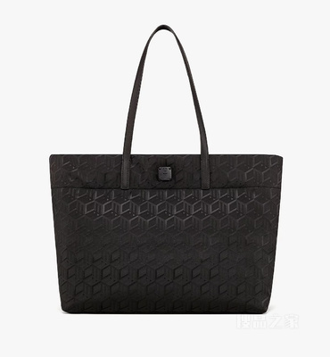 Medium Aren Shopper in Cubic Jacquard Nylon
