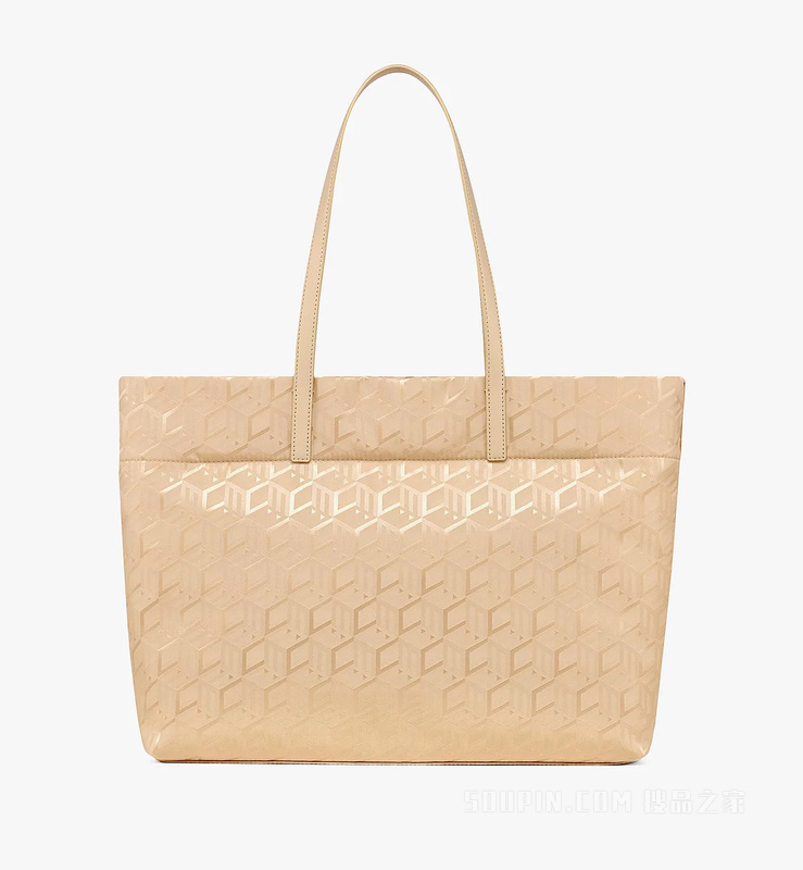 Medium Aren Shopper in Cubic Jacquard Nylon