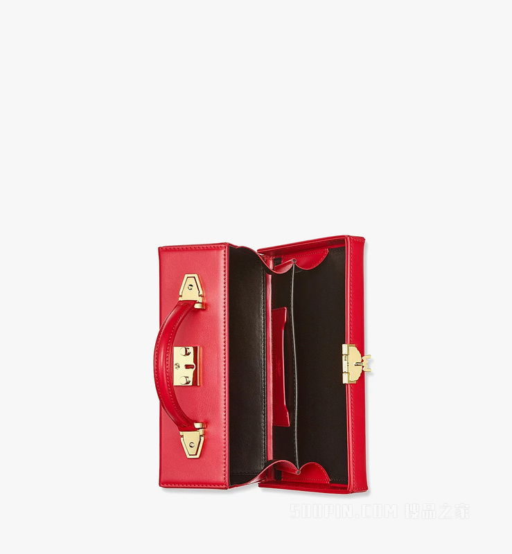 Small Berlin Gold Visetos皮革斜挎包