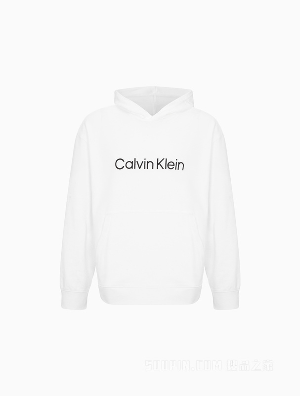 【简约系列】Calvin Klein 22秋冬男女情侣中性宽松连帽卫衣40HM231