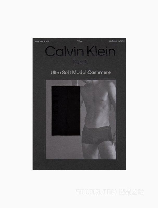 【黑标系列】Calvin Klein 22秋冬新款男士轻柔含羊绒透气平角内裤NB3327