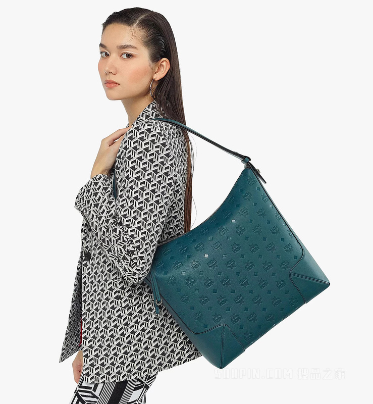 Large Aren Hobo in Monogram Leather