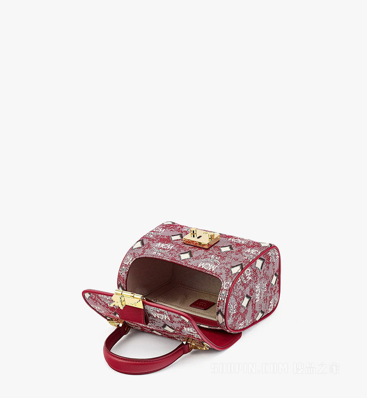 Small Vintage Jacquard Monogram Satchel包