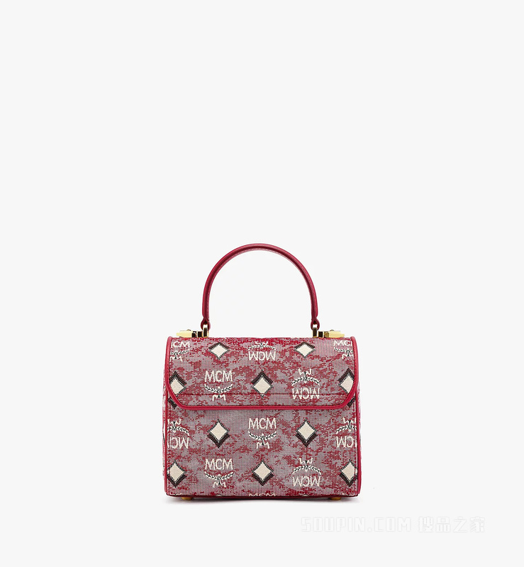 Small Vintage Jacquard Monogram Satchel包
