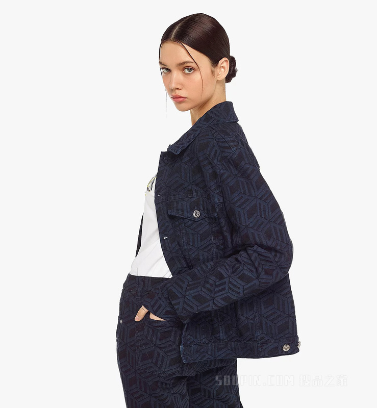 Women’s Cubic Monogram Denim Jacket