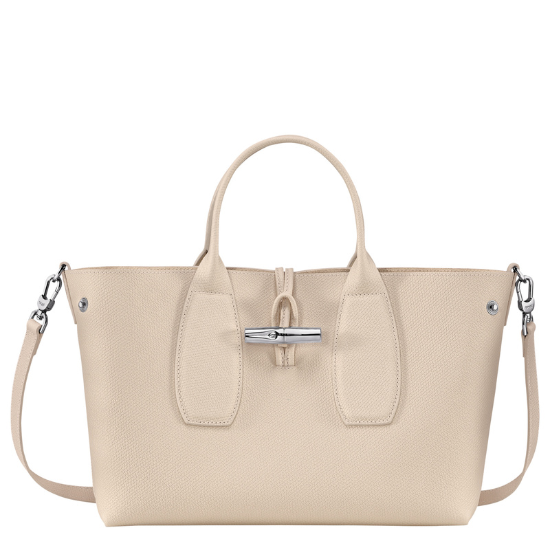 Roseau 手提包中号 - 米色