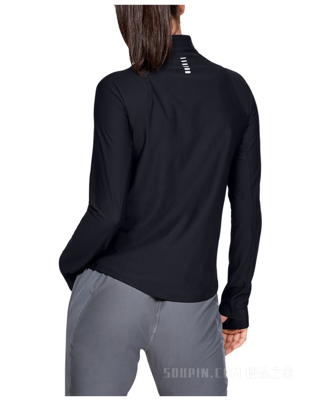 女士UA Qualifier 1/2拉链运动上衣