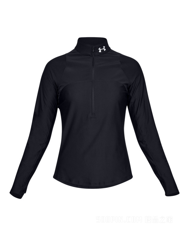 女士UA Qualifier 1/2拉链运动上衣