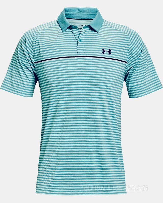男士UA Iso-Chill Hollen条纹Polo衫
