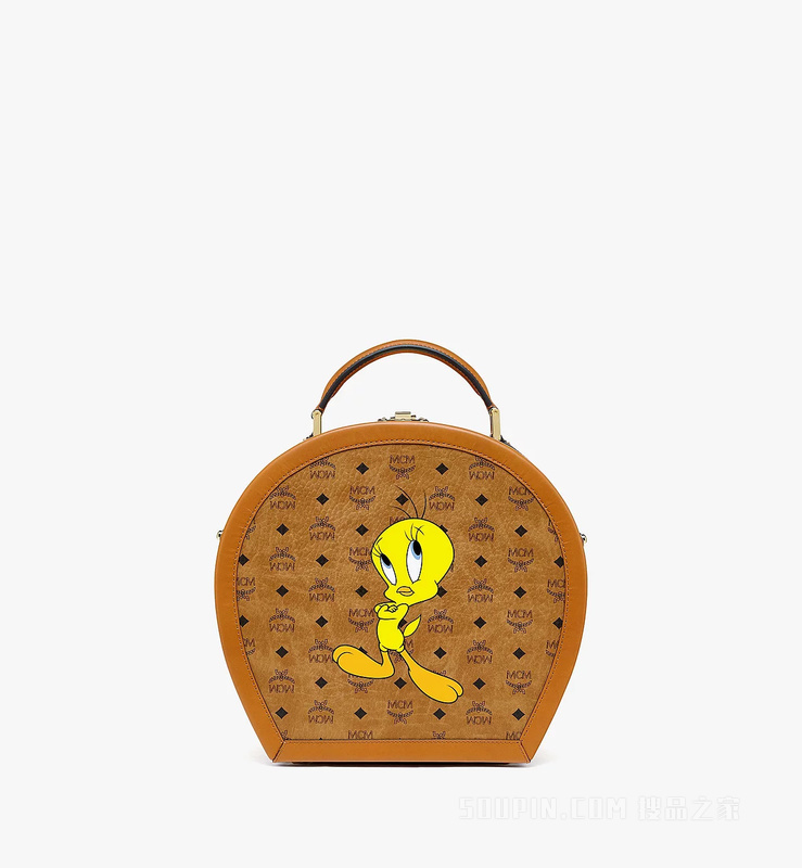 Medium Looney Tunes x MCM Hat Box in Visetos