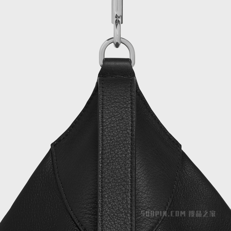 ROMY大号柔软牛皮革饰带手袋 24675
