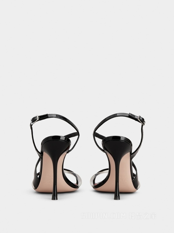I Love Vivier PVC拼漆皮凉鞋 彩色