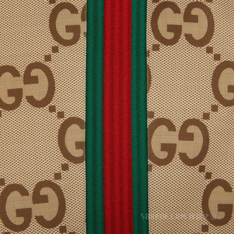 超级双G织带GG慢跑裤 米色和乌木色
