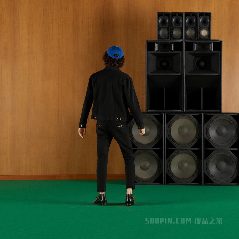 锥形牛仔裤 黑色