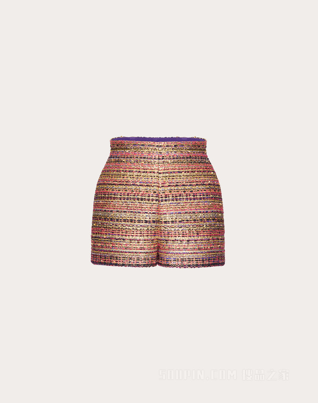 粗花呢短裤