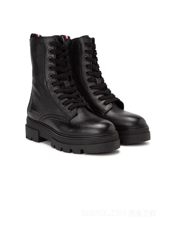 22新款秋冬女装时尚机车风拉链系带厚底马丁靴FW0FW06732