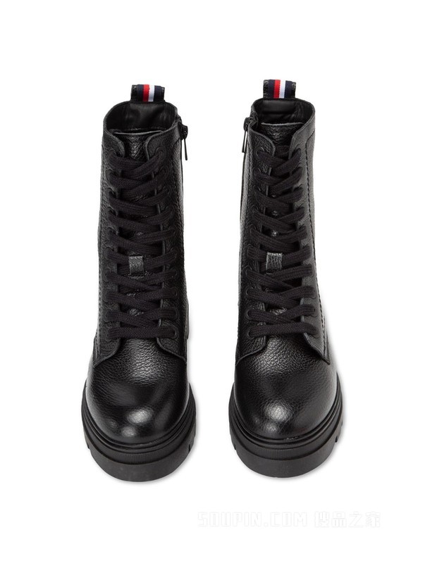 22新款秋冬女装时尚机车风拉链系带厚底马丁靴FW0FW06732