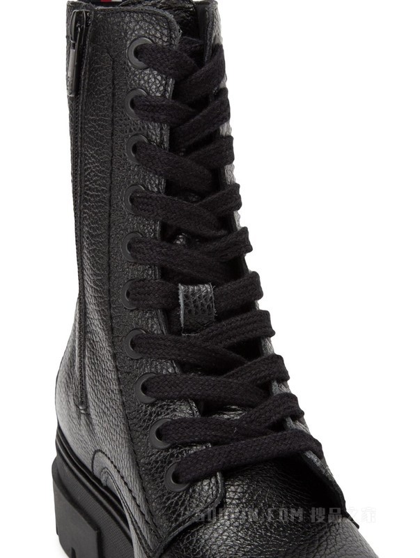 22新款秋冬女装时尚机车风拉链系带厚底马丁靴FW0FW06732