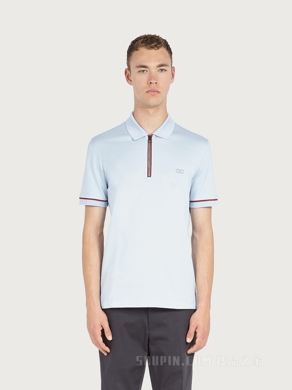 棉质珠地布POLO衫