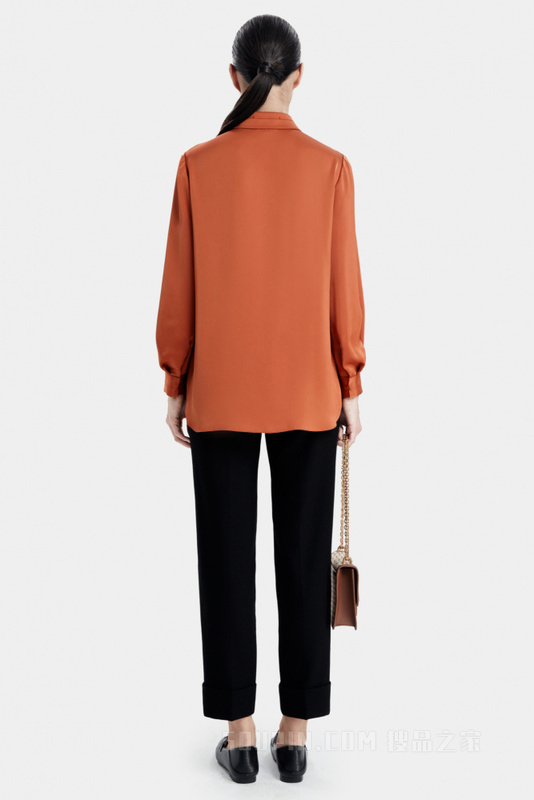 斜纹质感西装小脚裤