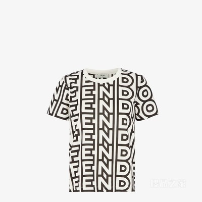 T恤 Fendi Roma胶囊系列双色棉质T恤