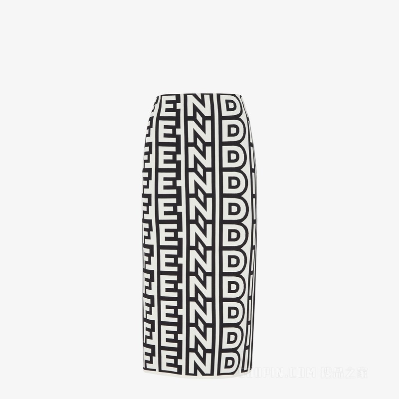 半身裙 Fendi Roma胶囊系列双色针织半身裙