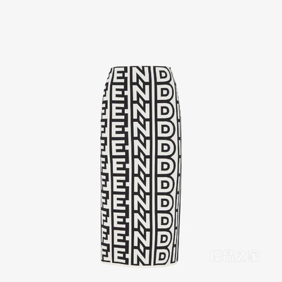 半身裙 Fendi Roma胶囊系列双色针织半身裙