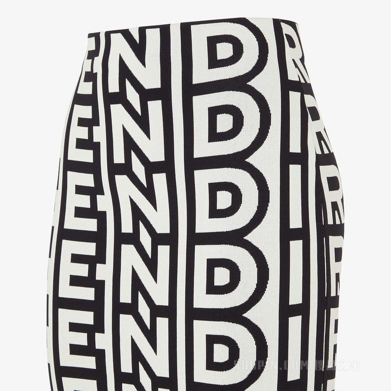 半身裙 Fendi Roma胶囊系列双色针织半身裙
