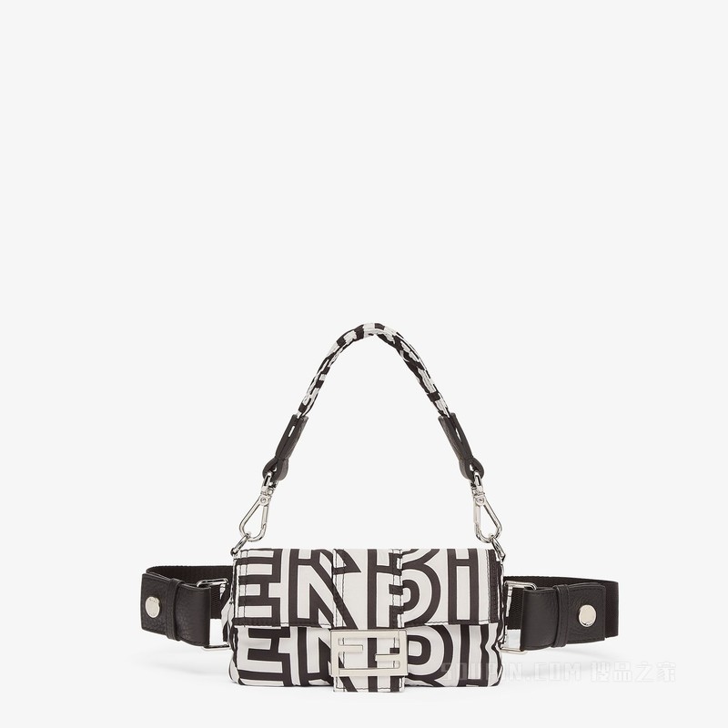 Baguette迷你手机包 Fendi Roma胶囊系列双色尼龙手机包