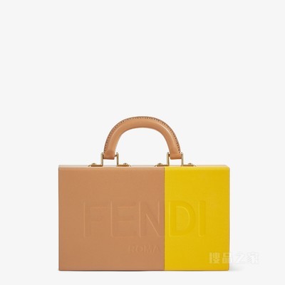 Fendi Roma扑克牌 双色纳帕皮革扑克牌盒