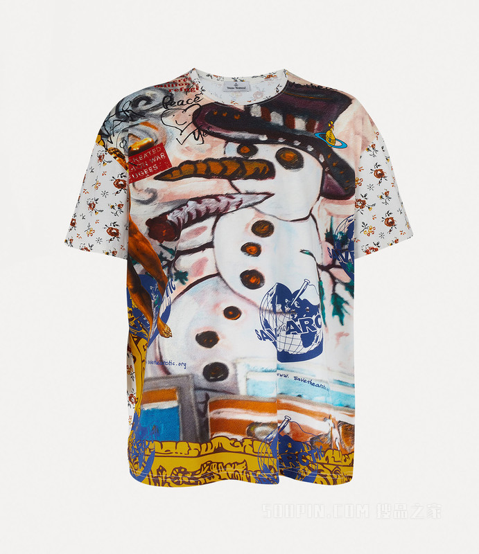 Vivienne Westwood Multicolor Snowman Oversized T-Shirt