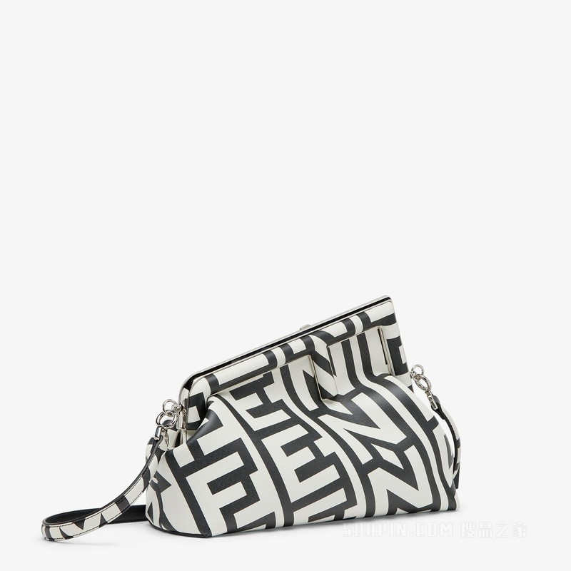 Fendi First Midi手袋 Fendi Roma胶囊系列双色印花纳帕皮包袋