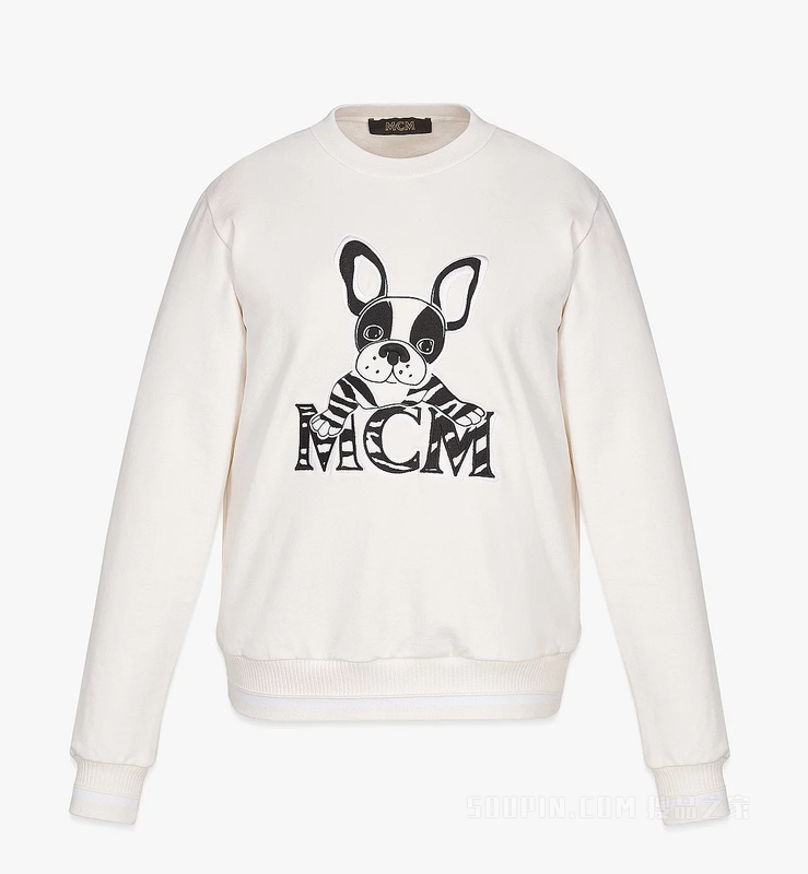 Women’s M Pup Logo Sweatshirt in Organic Cotton