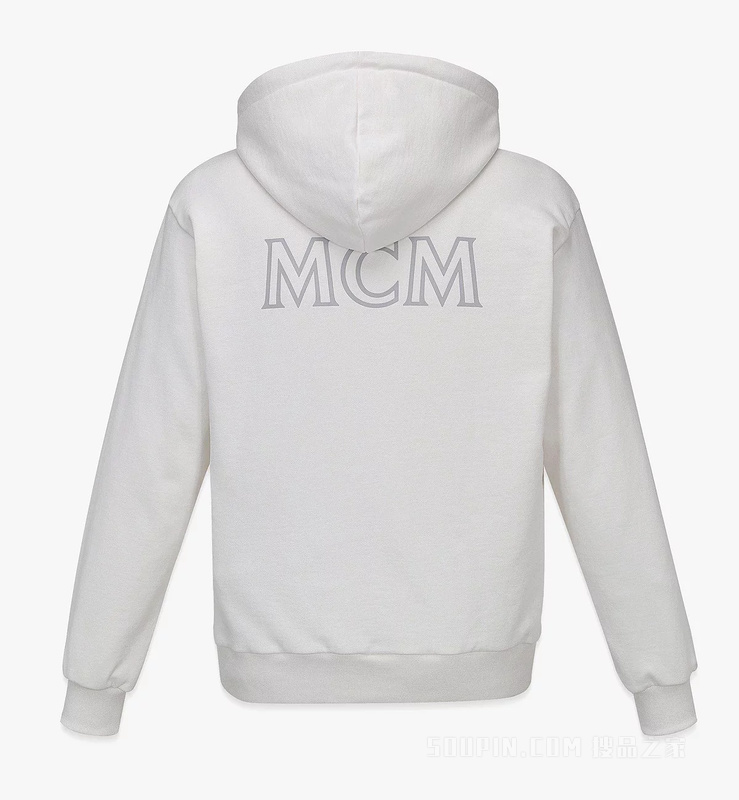 男士MCM Essentials Logo有机棉拉链连帽衫