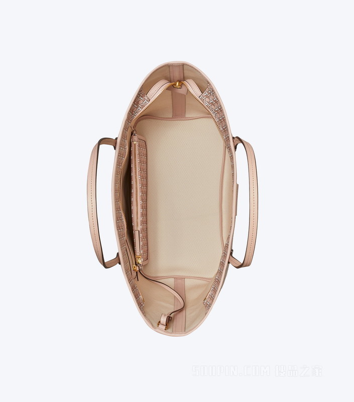 Ever-Ready 拉链托特包 桃红色