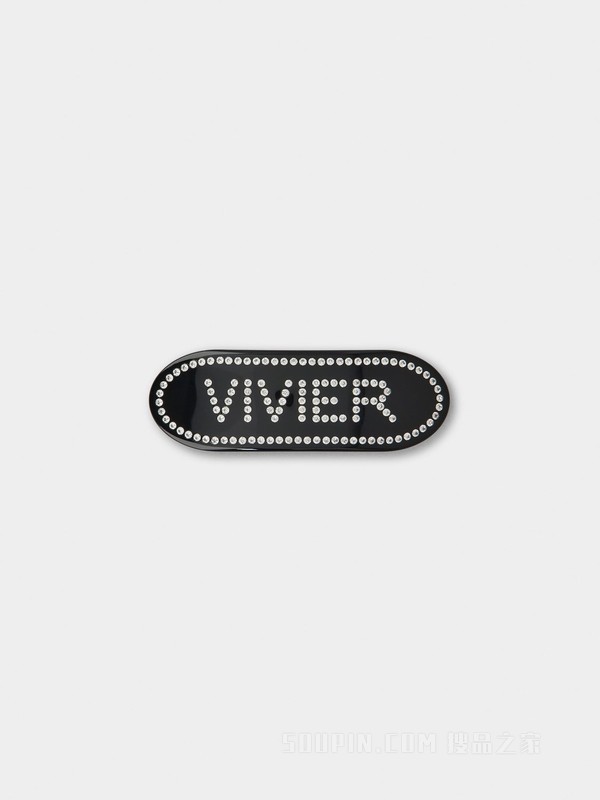 Vivier Strass 钻扣发卡 黑色