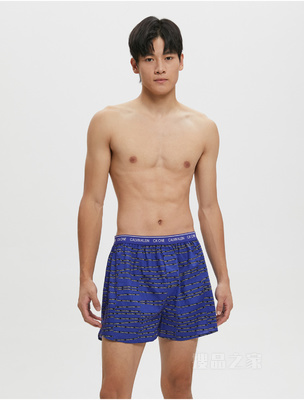 【One有引力带】Calvin Klein 22秋冬男全棉透气满印宽松平角内裤NB2998