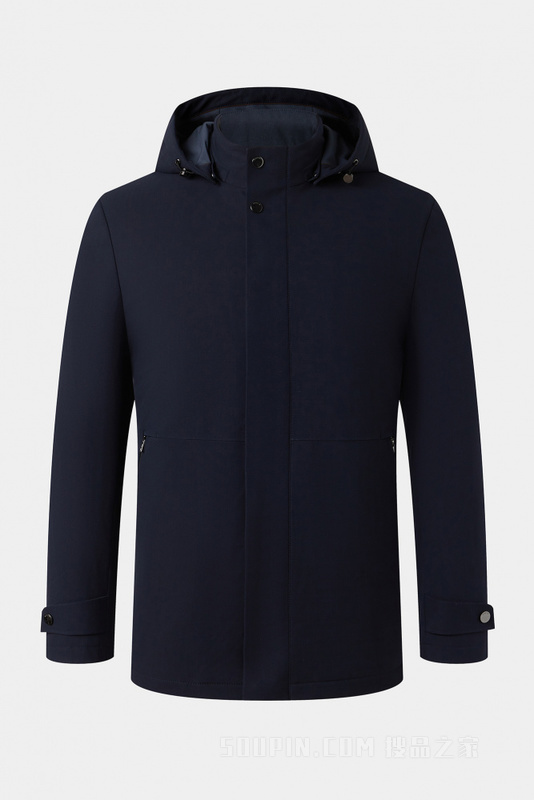 中长款连帽羽绒服