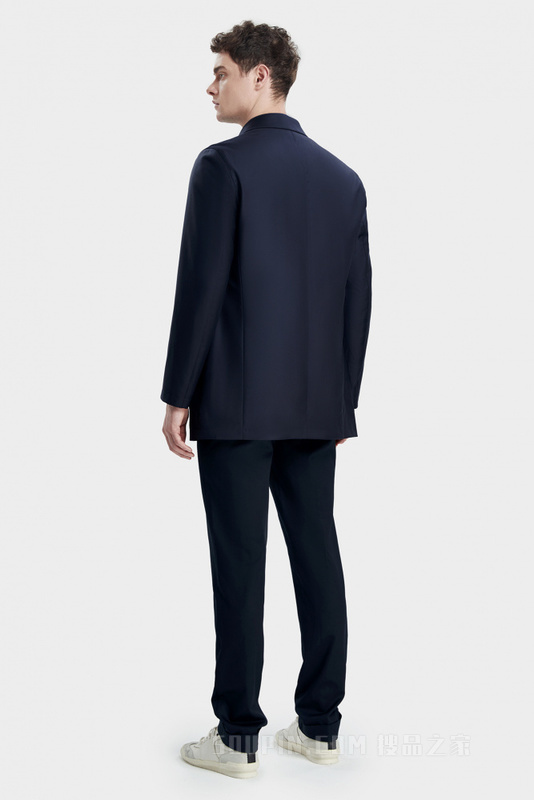 中长款翻领大衣