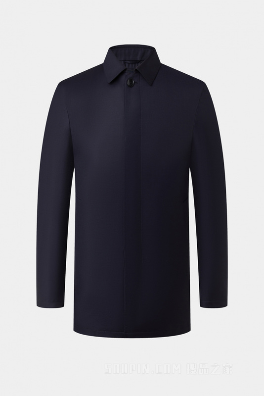中长款翻领大衣