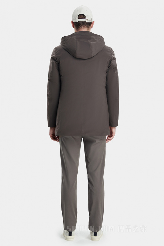 中长款可隐藏帽羽绒服