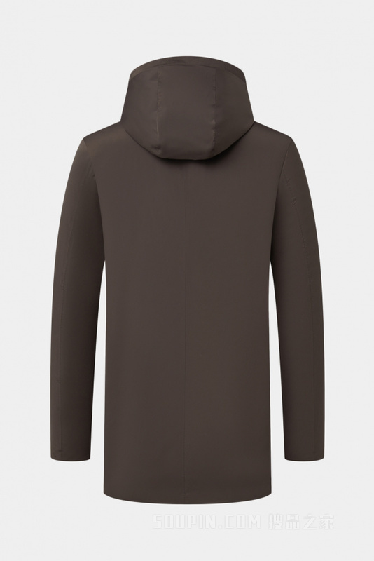 中长款可隐藏帽羽绒服