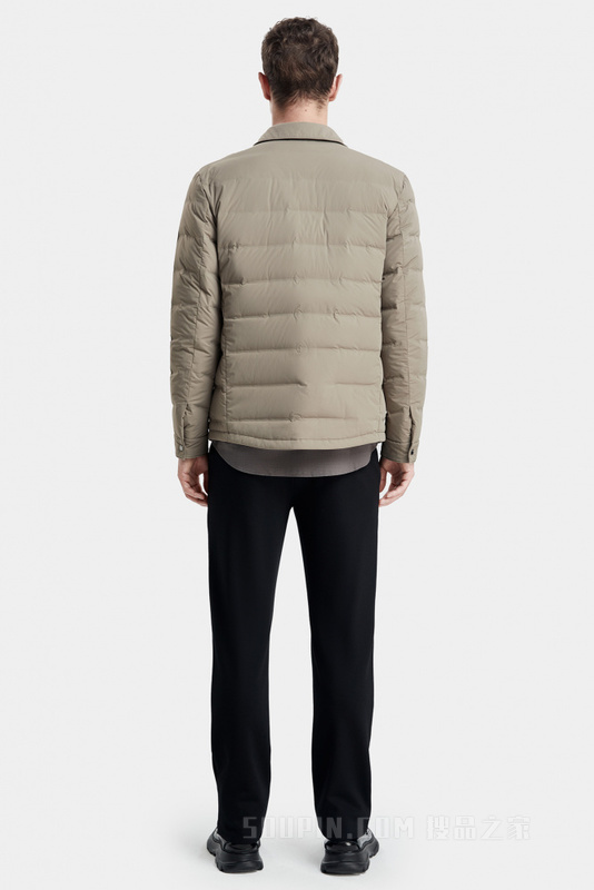 衬衫版型休闲羽绒服